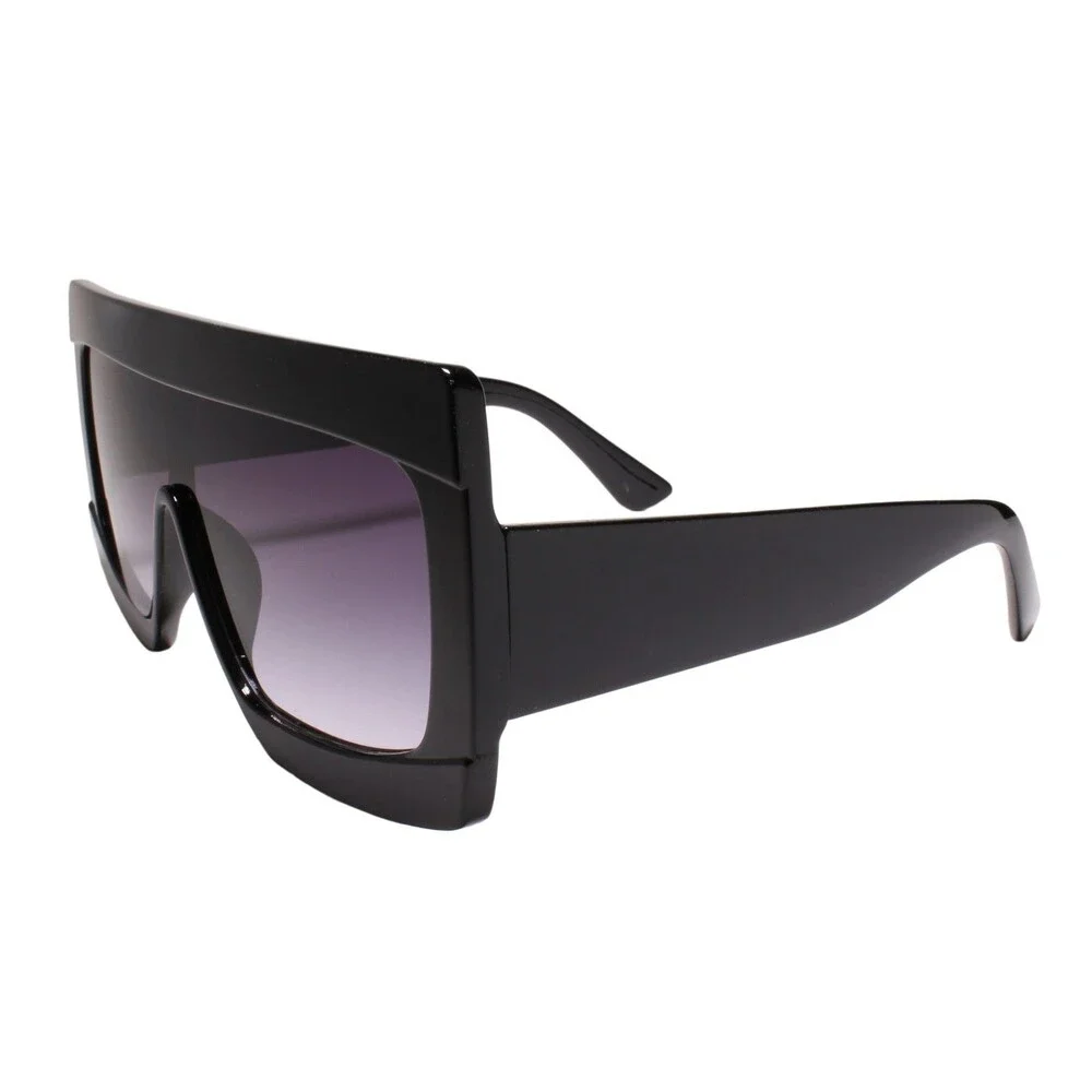 Swag Dapper Clubbing Flat Top Modern Hip Mens Womens Black Sunglasses